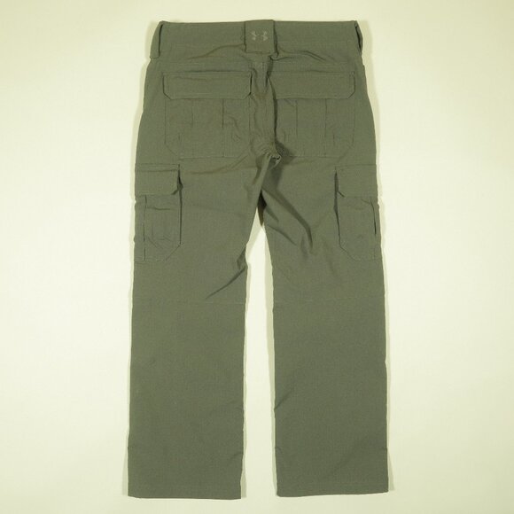 Under Armour Storm Tactical Patrol Cargo Pants Womens 6 Green Ripstop - Picture 3 of 7